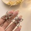 European and American Pentagram Woven Knot Starfish Personalized Creative Design Fashionable Needle Earrings