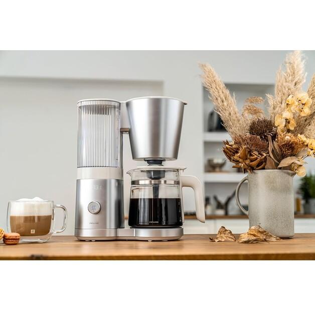 Кофеварка Zwilling Enfinigy с фильтром 1,5 л серебристый/белый (53103-300-0)