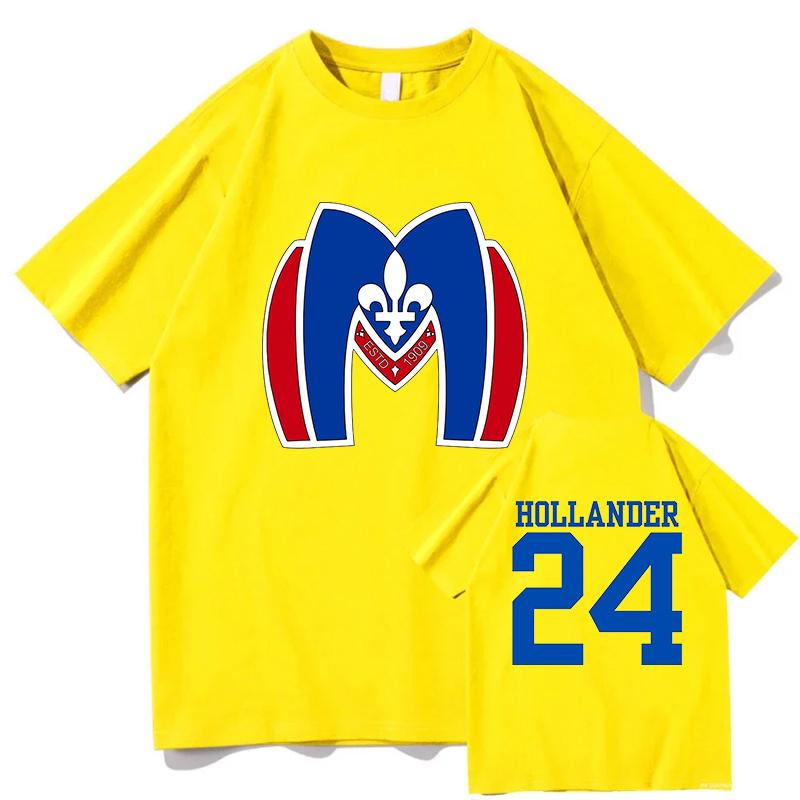 2026 New Heated Rivalry Unisex 100cotton shirt Montreal Metropolitans Hollander 24 graphics Unisexs Womens Short Sleeve Tshirt