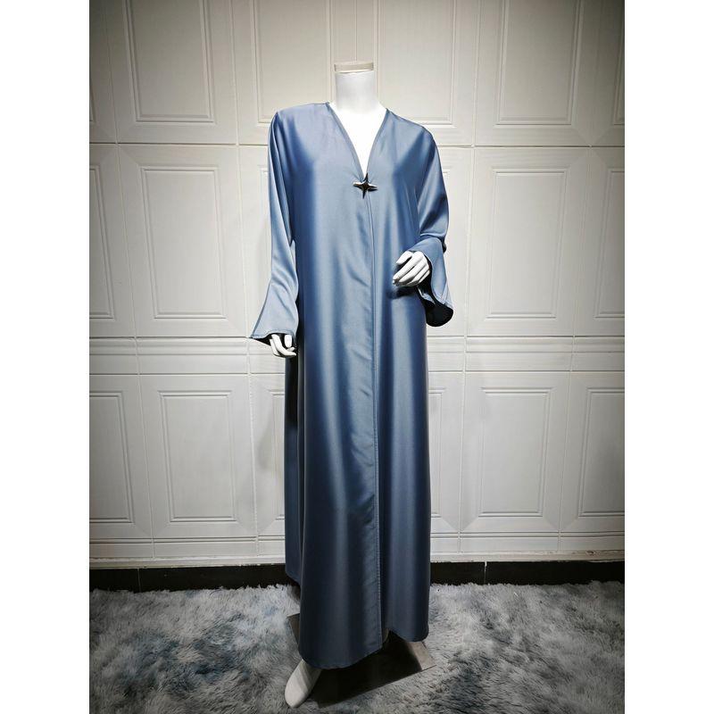 Middle East Dubai Fashion Casual Loose Cardigan Robe Dress Loose Cardigan Robe Dress