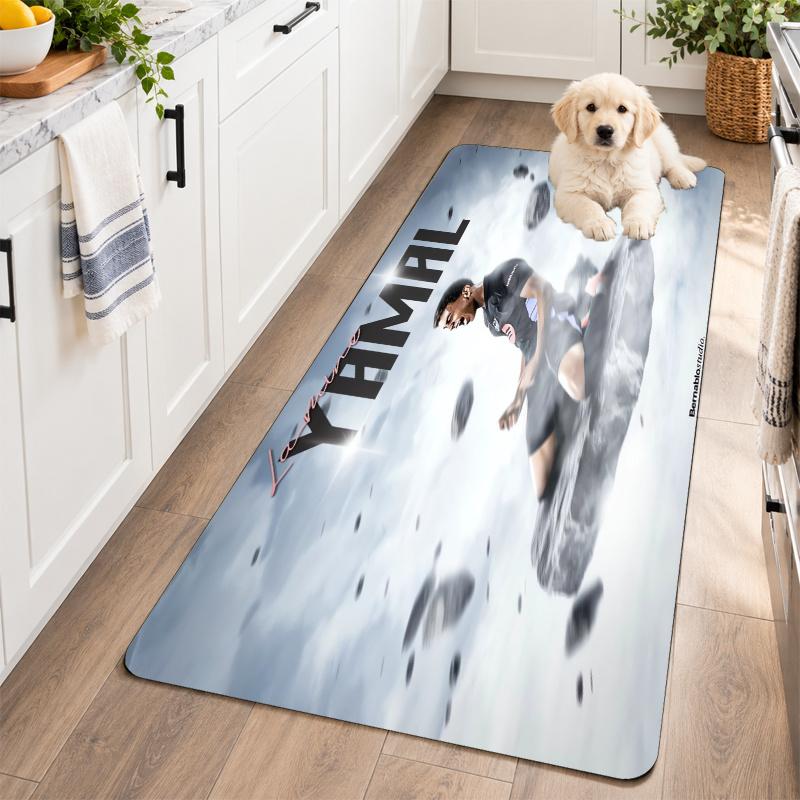 Flannel Kitchen Mat Lamine Yamal Soft Area Rug Non Slip Floor Carpet Home Decoration
