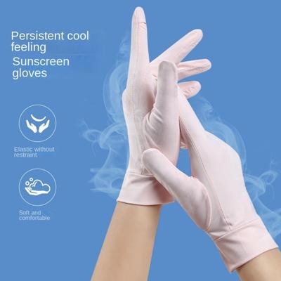 Guantes de protección solar anti-UV Guantes de conducción con pantalla táctil Guantes nuevos con dedos abatibles para verano