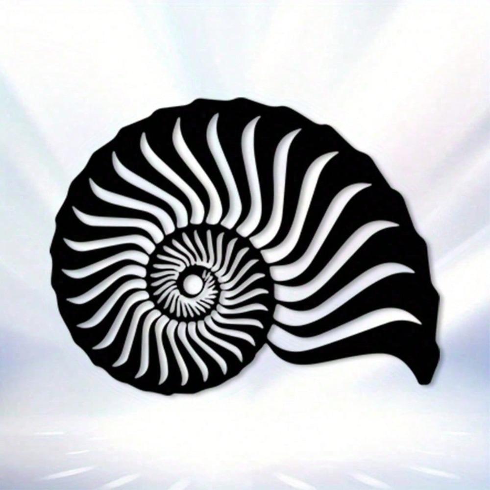 Vintage Iron Conch Shell Wall Art Outdoor Indoor Metal Sculpture For Living Room Bedroom Gift For Ocean Lover