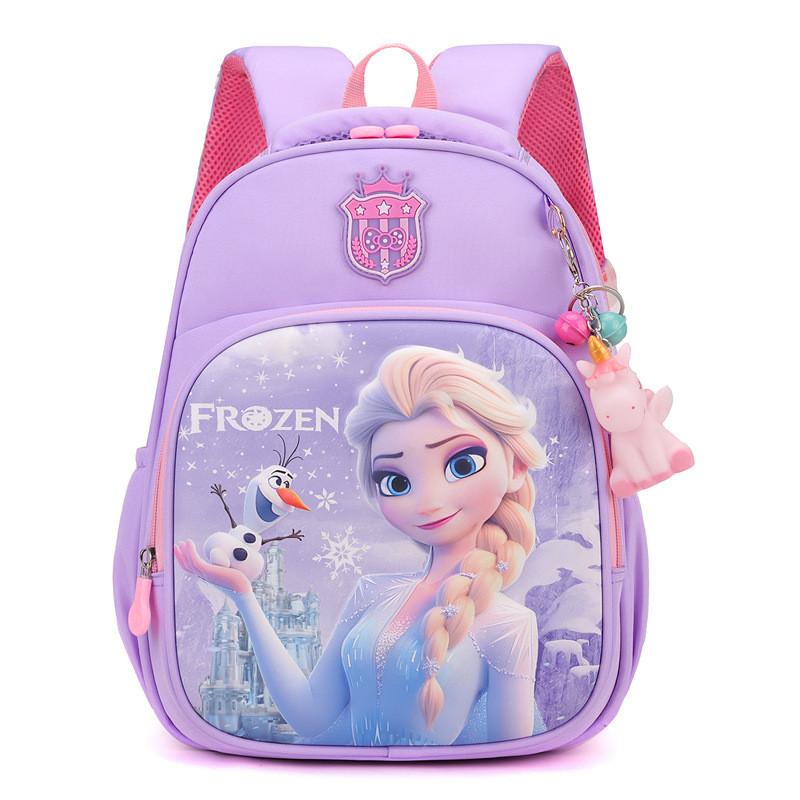 Elsa Cinnamoroll Kuromi Spider Man Cartoon Childrens Backpack With Durable Nylon For Kindergarten School Use