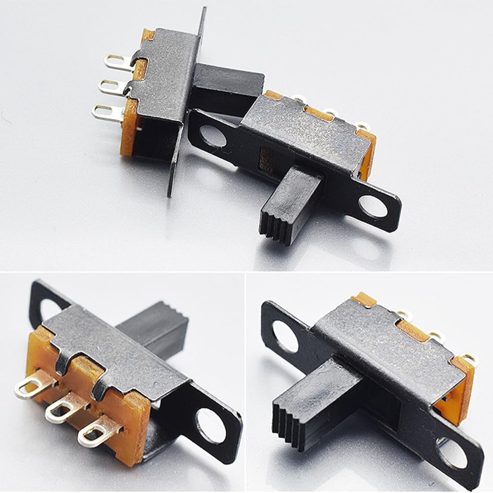 YUWENW Mini Schiebeschalter 2 Positionen 20 Stück 3P für Elektronikprojekt 3mm Stromfluss