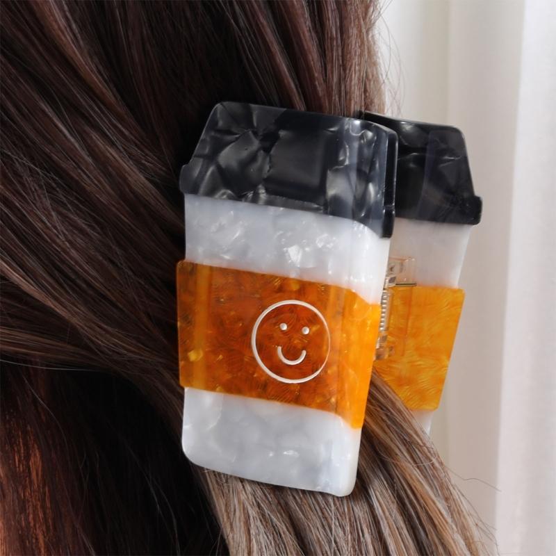 Hamburger Shape Claw Clips Cute Cartoon Food Hair Jaw Clip Acetate Strong Hold Barrettes Thick Thin Hair Styling Tool