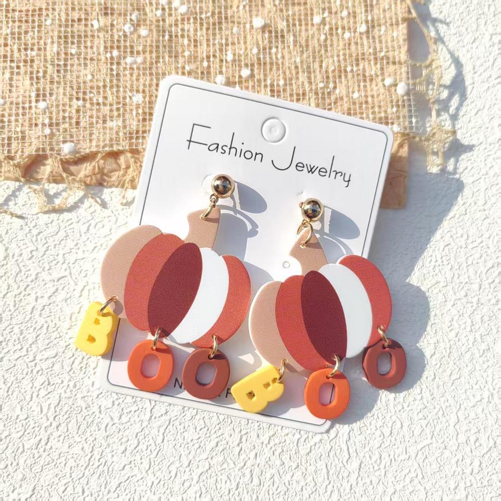 Grenzüberschreitende Gothic Halloween Acryl-Ohrringe