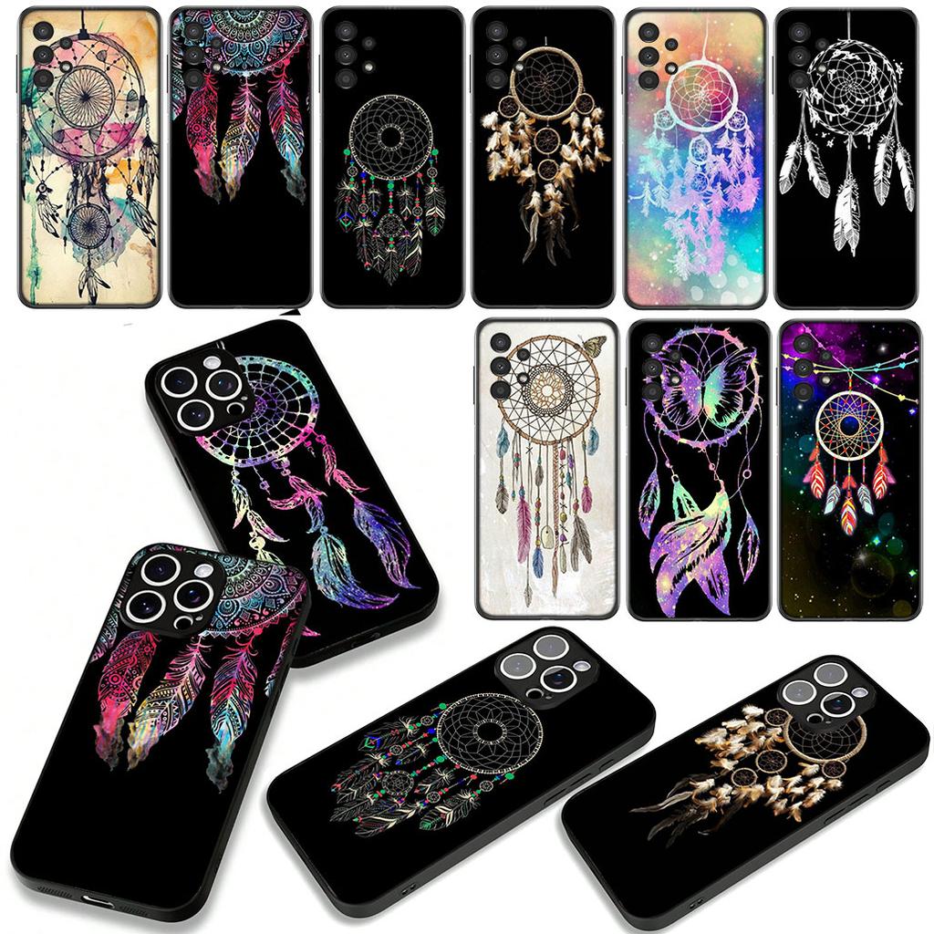 For Samsung Galaxy S25 S24 S22 S23 FE Ultra Plus A56 A05 A06 A15 A16 A55 S7 Edge Case Dream Catcher Watercolor Dreamcatcher
