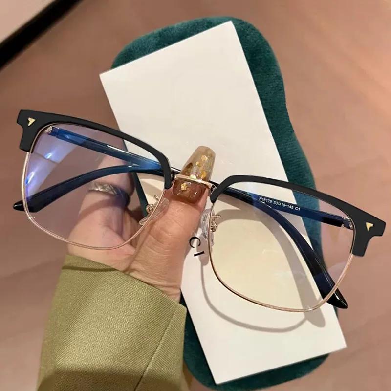 Luxury Transparent Heart Myopia Glasses Fashion Minus Diopter Eyeglasses for Men Women Women's Anti-blue Near Sight Eyewear