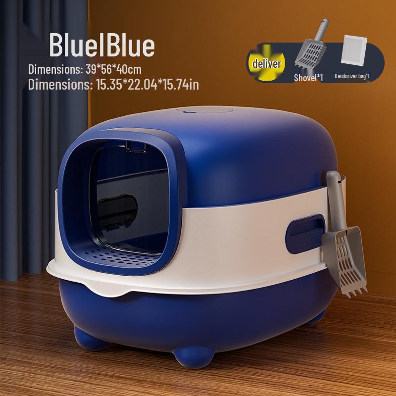 Smart UV Sterilization Large Enclosed Anti-Splash Cat Litter Box