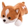 Corgi Doll Shiba Inu Sleeping with Pillow Dolls On The Bed Doll Cute Dog Plush Toys