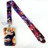 Lanyards Keychain Animated Cartoon Badge Holder ID Credit Card Pass Hang Rope Lanyard For Keys Anime Accessories Gifts