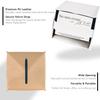 Tissue Box Cover, 2 Pack Beige & White Square PU Leather Tissue Box Holder Decrative Tissue Cube Organizer for Tabletop, Bathroom, Car, Office