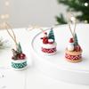 Mini Resin Snowman and Bear Hanging Ornaments for Holiday Decoration