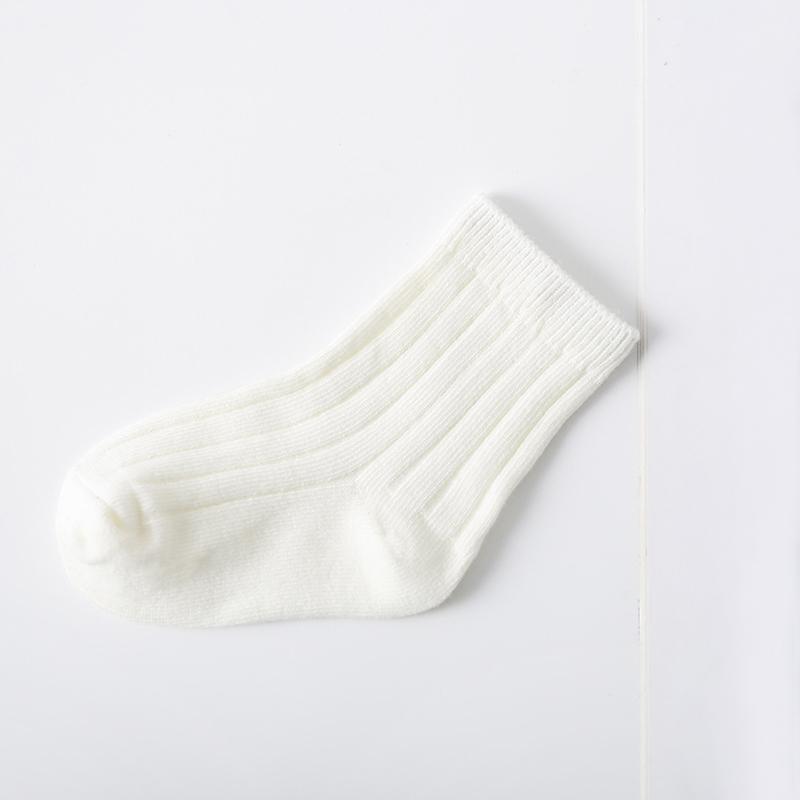 

Детские носки, мягкие однотонные носки, носки для малышей и мальчиков, носки для девочек M белый