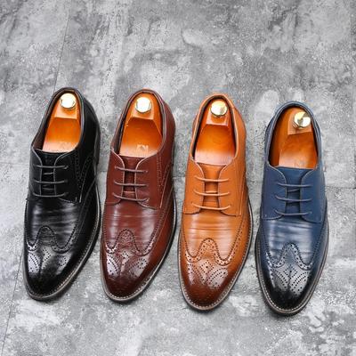 Skórzane buty na co dzień Mężczyźni Pointed Toe Skórzane buty Buty biznesowe Skórzane buty