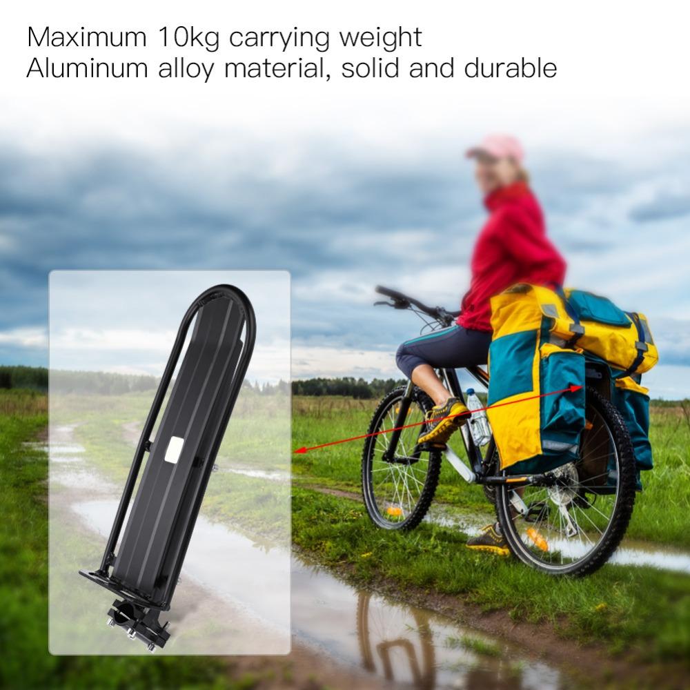 Aluminum Alloy Rear Seat Luggage Shelf Heavy Duty Rear Seat Luggage Rack Bike Touring