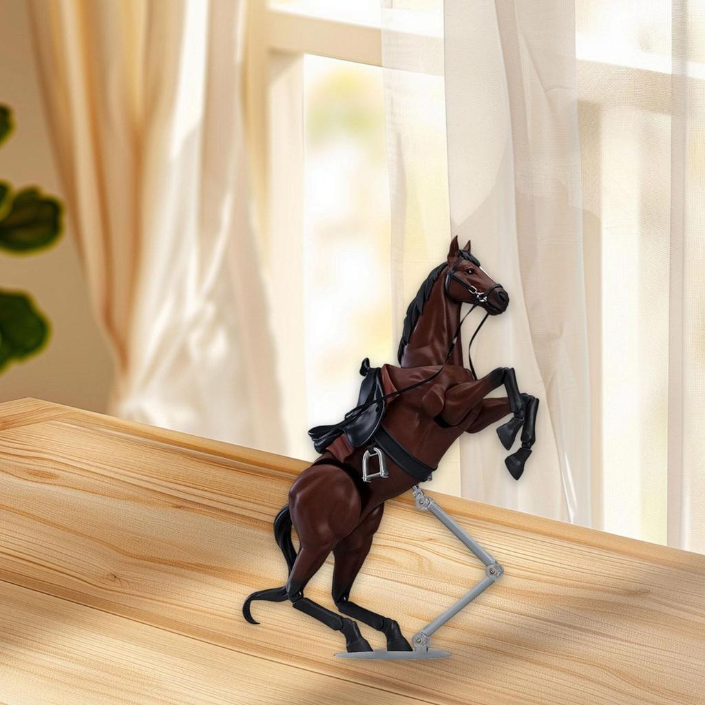 Horse Figure Model Home Decor Doll Toys Gifts Animal Toy Model Diorama Layout Sand Table Layout Decoration Miniature Scenes