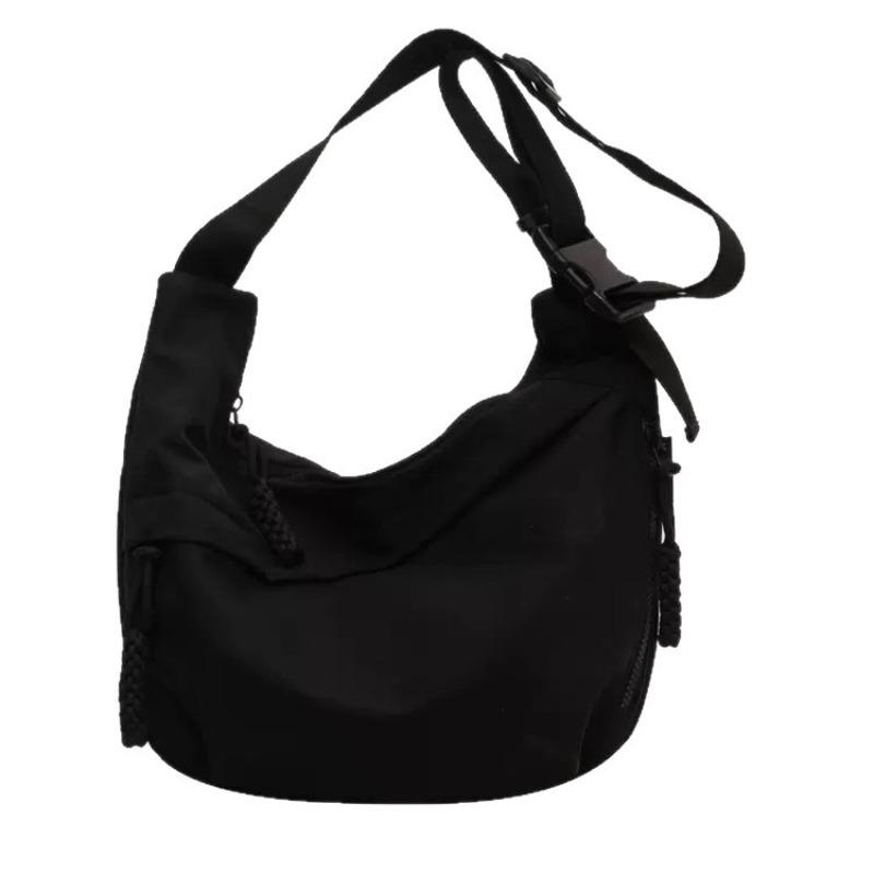 Nyl Hobos Crossbody Bags Solid Casual Zipper Women's Bags 2026 Fashi High Capacity Solid Color Single Shoulder Totes Bag