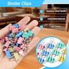 120 Pcs Small Binder Clips Assorted Colored, 0.75in/19mm Mini Binder Paper Clips, Paper Clamps for Office Supplies, Home, School,Business Document