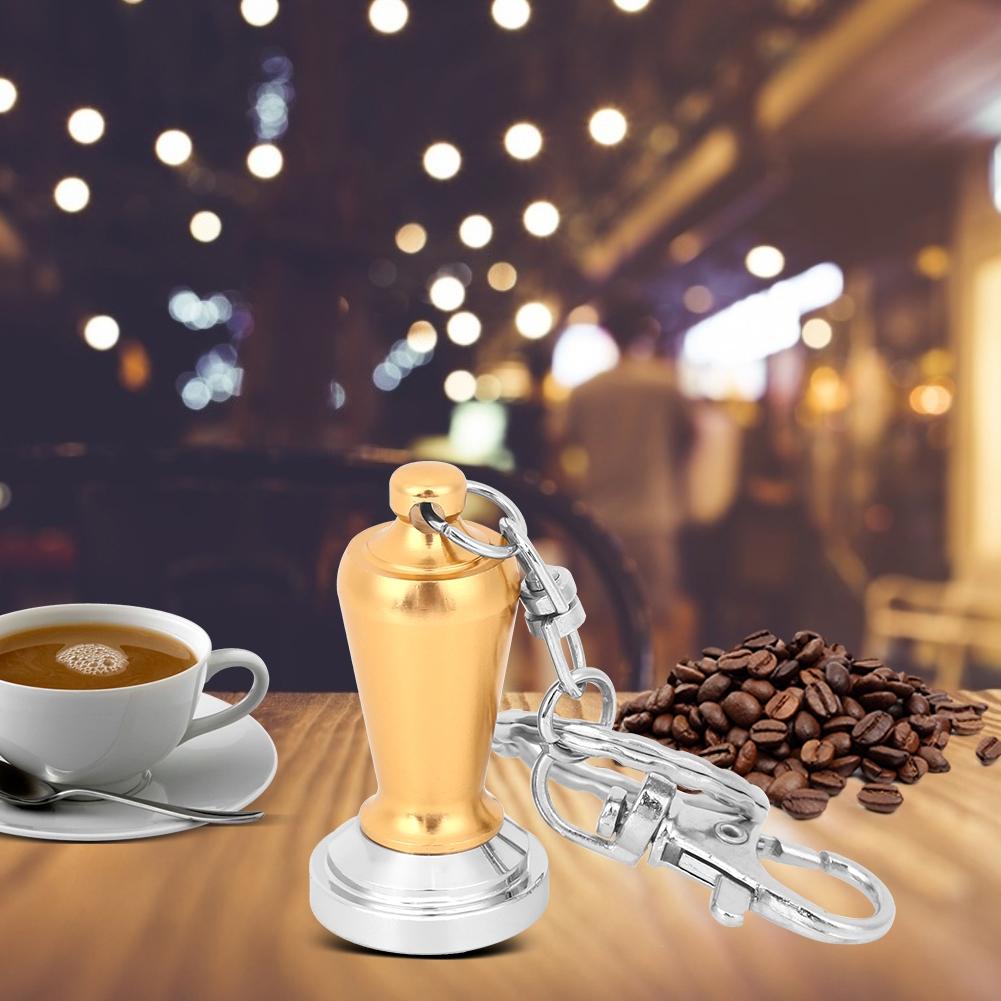 Coffee Tamper Key Chain Powder Hammer Key   Coffee Appliance Pendant Peripheral Gifts Collection