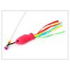 Mido Cat Stick, Poisson Fil d'Acier, Jouet Élastique pour Chat, Jouet Interactif Chat Plume Clochette