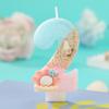 Original Birthday Candle for Girl Pink Pearl Seashell Birthday Candles Ocean Theme Decoration for Cake Party