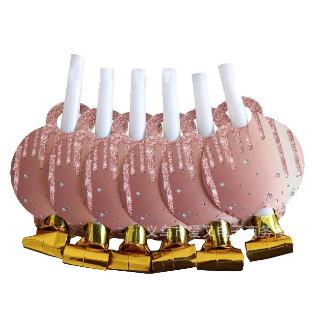 Roségold Themenparty Dekoration Geschirrset Diamant Glitzer Teller Tasse Luftballons Für Hochzeit Mädchen Kinder Geburtstagsparty Zubehör
