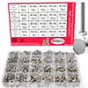 860pcs Stainless Steel Hex Head Bolt Assortment Kit w/Nuts+Washers+Springs - M3-M6 DIN933 Grade 8.8/10.9, A2/A4 Marine Grade