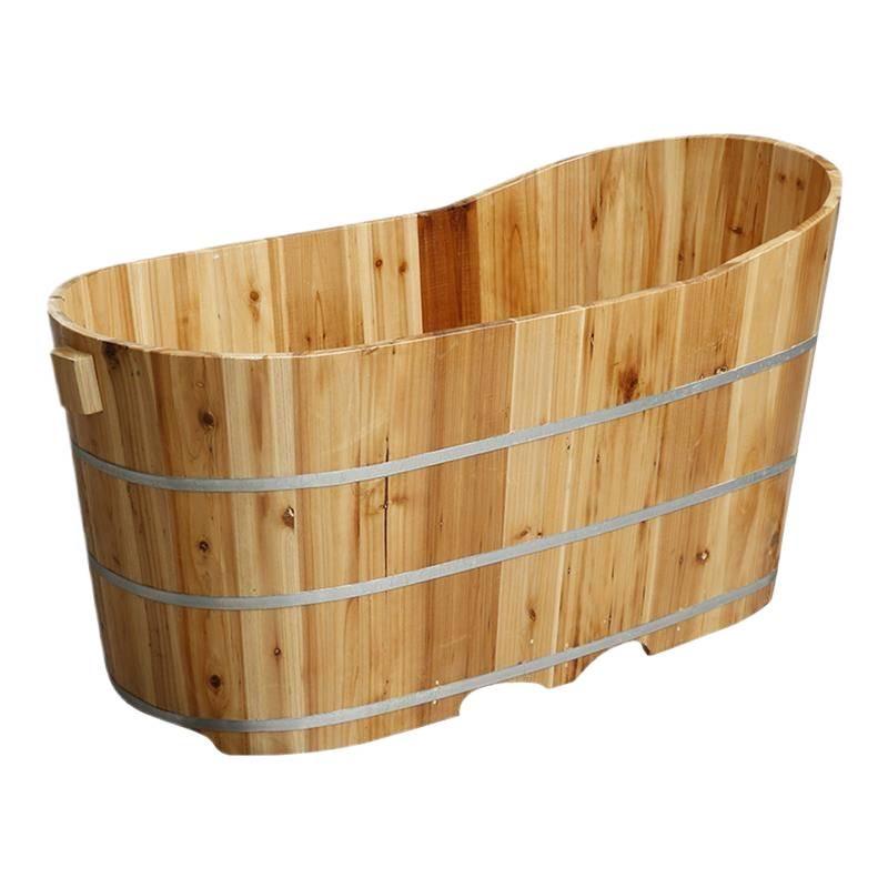 Wooden Adult Bathtub Bucket – Full Body Steaming Shower Basin