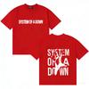 Unisex Cotton ONeck Casual TShirt System of A Down Harajuku Graphic Print Hip Hop Summer Clothing Tshirt