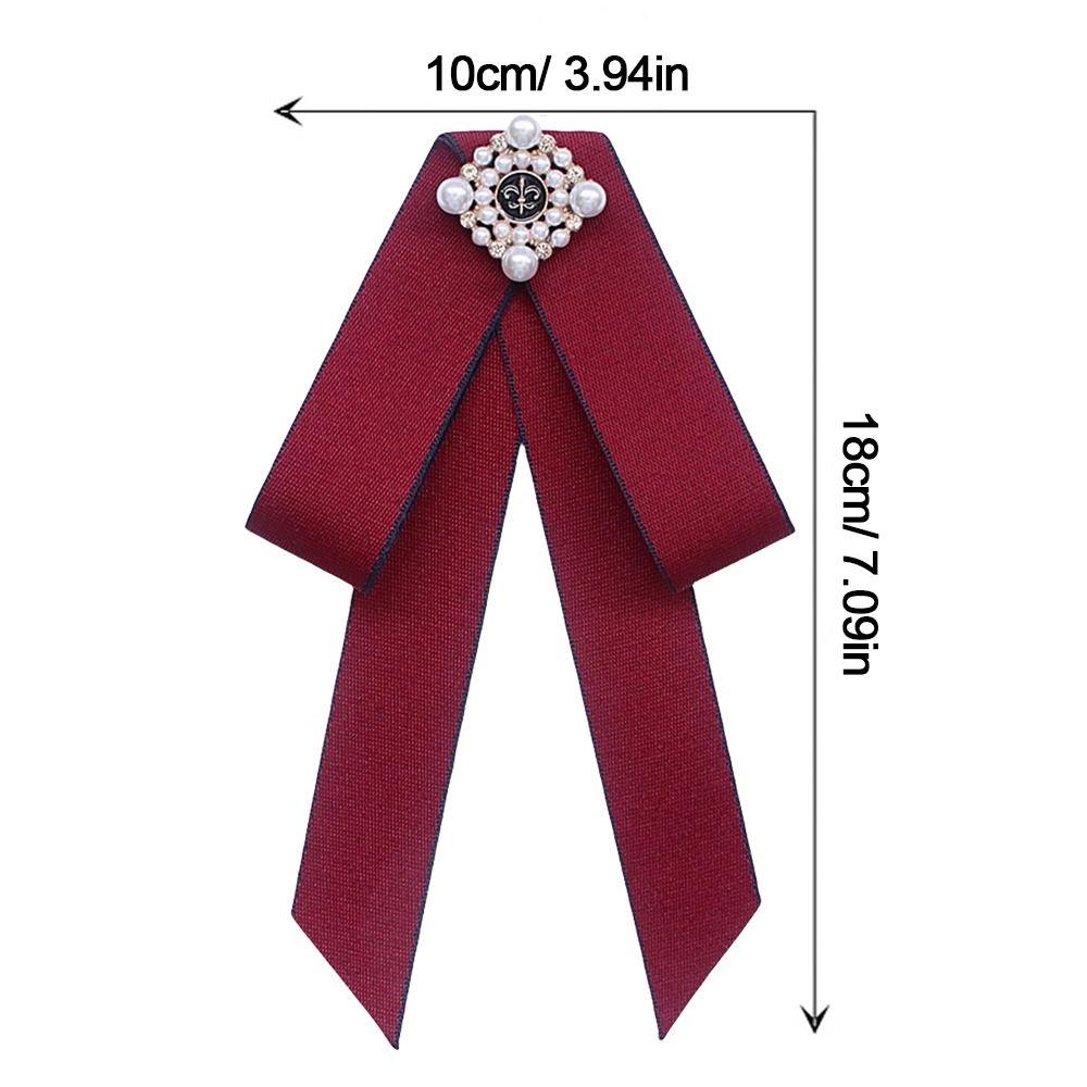 Vintage Style Bow Tie Brooch Collar Flower Ladies Jewelry Vintage Bow Tie  British Girls