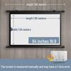 Portable No-Punch Bracket Projector Screen with Floor Stand