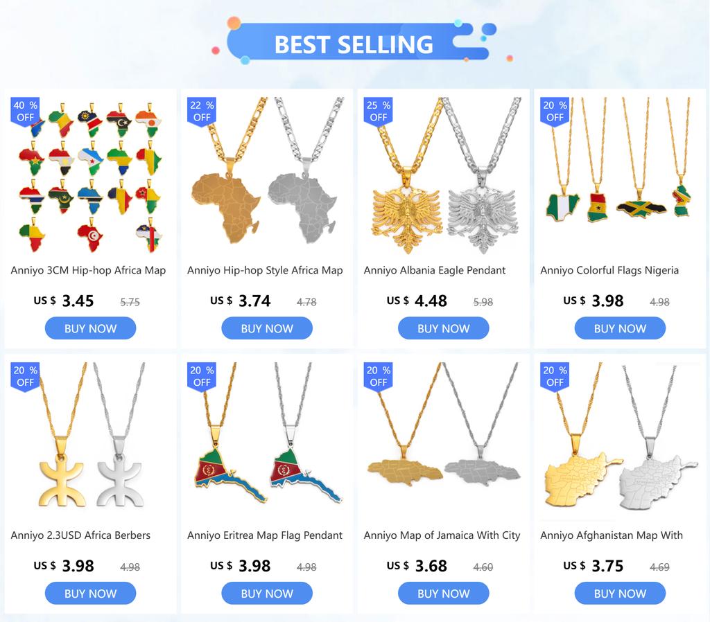 Anniyo 2025 Saint Vincent Map Colorful Flag Earrings St. Vincent Jewelry for Women Girls Stainless Steel #002862
