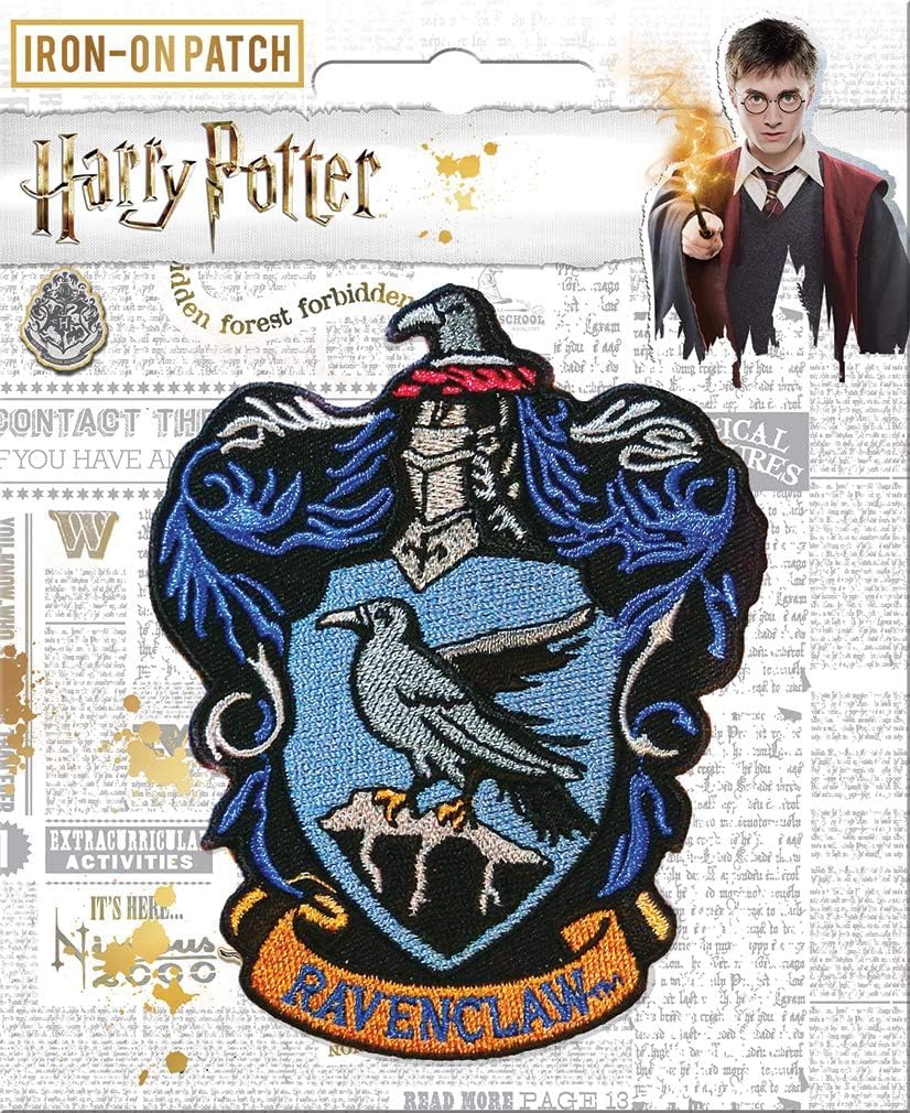 PHOENIX IKKI Harry Potter Hogwarts Wappen Hogwarts Schule für Hexerei und Zauberei Stoff Bestickter Aufnäher Abzeichen Wappen Applikation 5 Stück