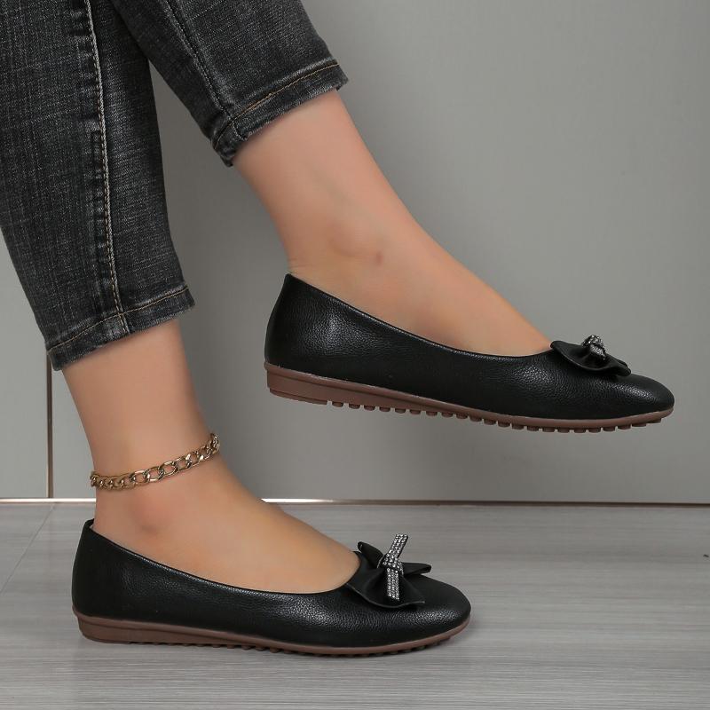 2026 New Fashion Casual Women's Flat Shoes Ladies Elegant Butterfly-Knot Comfortable Shoes Women Soft Classic Office Shoes