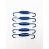 6 Pcs Blue Stainless Steel Motorcycle Scooter Exhaust Pipe Muffler Spring Hook