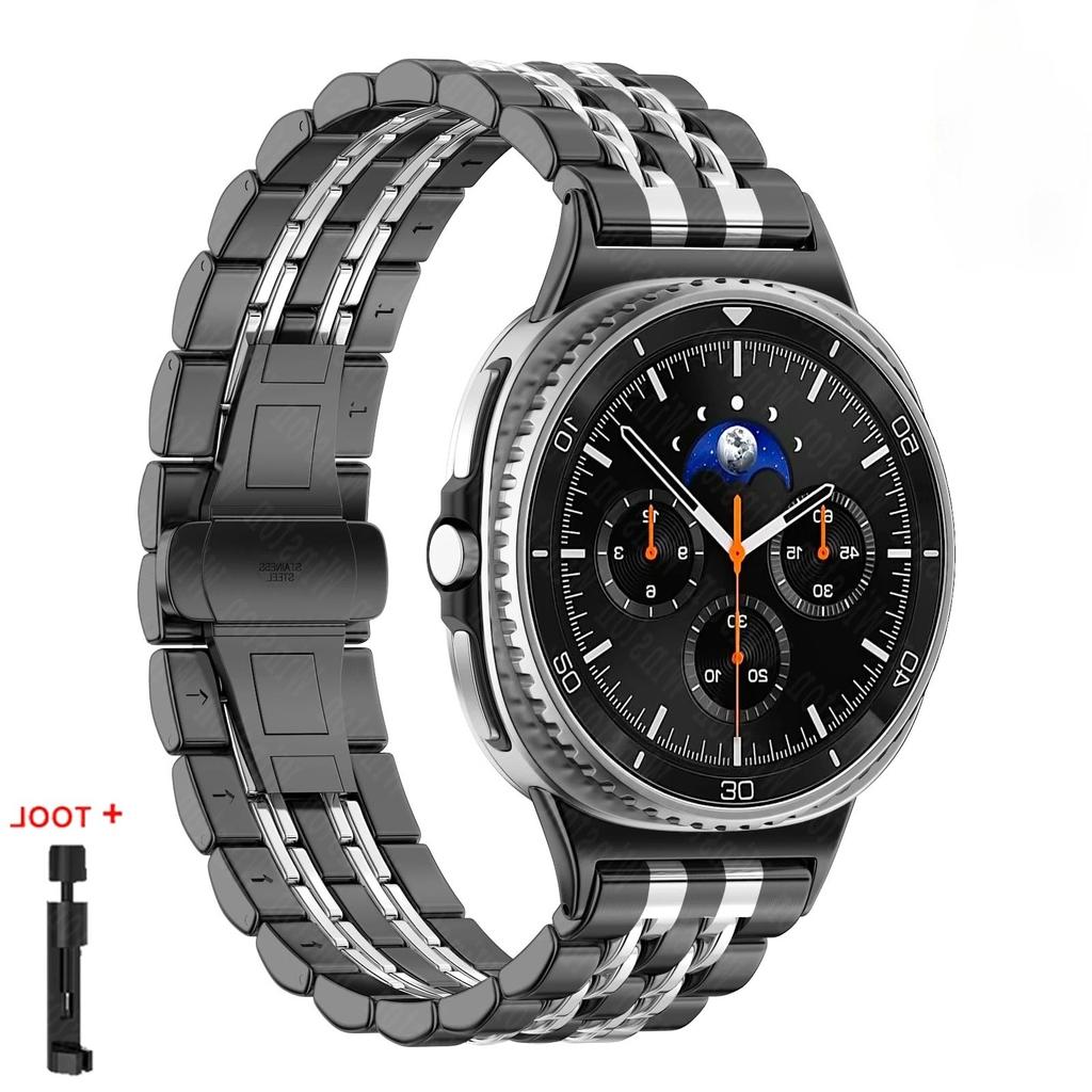 Für Samsung Galaxy Watch 8 40/44mm 8 Classic 46mm Metallarmband Edelstahlband Armband Business-Uhrband