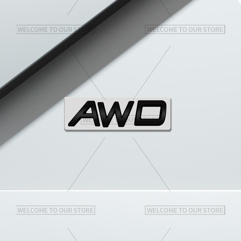 3D Car Styling For Volvo XC40 XC60 XC70 XC90 S60 S90 V70 V60 V40 AWD Glossy Black Emblem Badge Metal Stickers Rear Trunk Decals