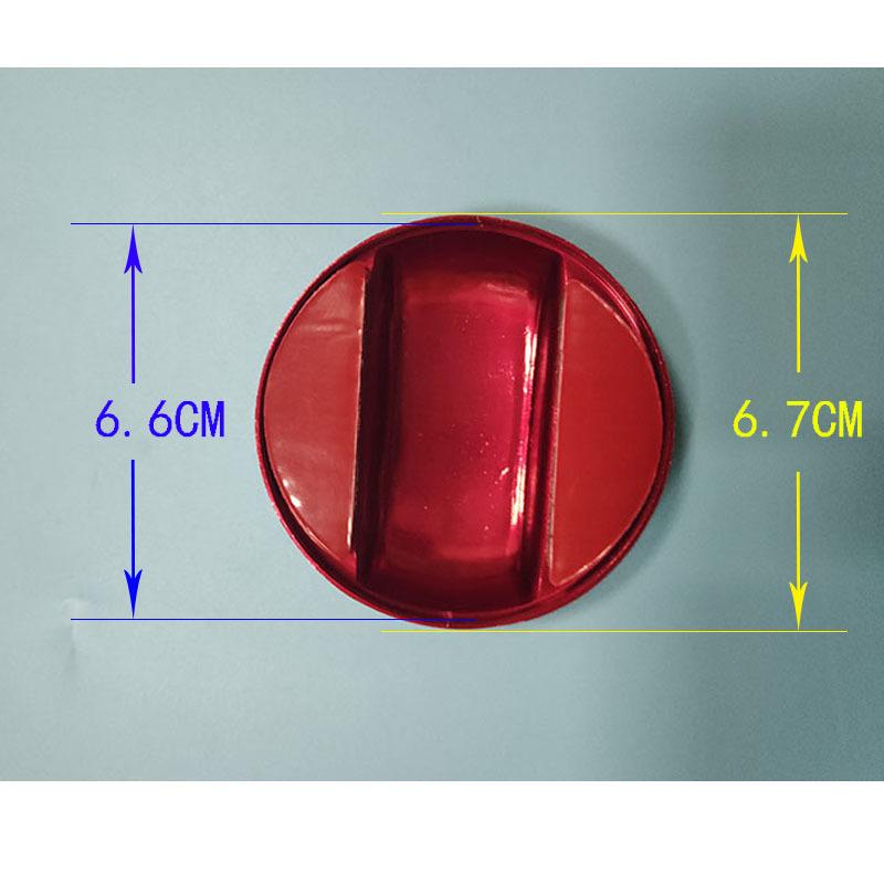 For VW Sagitar Scirocco Toureg Sharan Phideon Teramont Atlas T-ROC 1pcs Car Inner Gas/Fuel/Oil Tank Cover Cap Sticker Trim Frame
