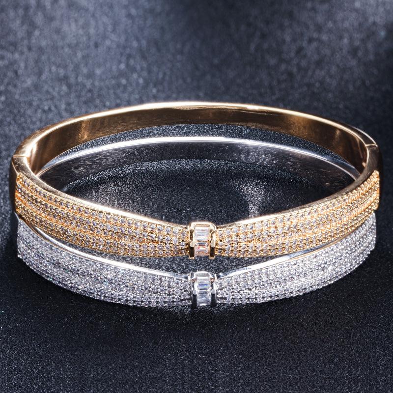 S0133 Hand Jewelry, Simple Bow Zircon Bracelet, Personalized Spring Buckle Bracelet.