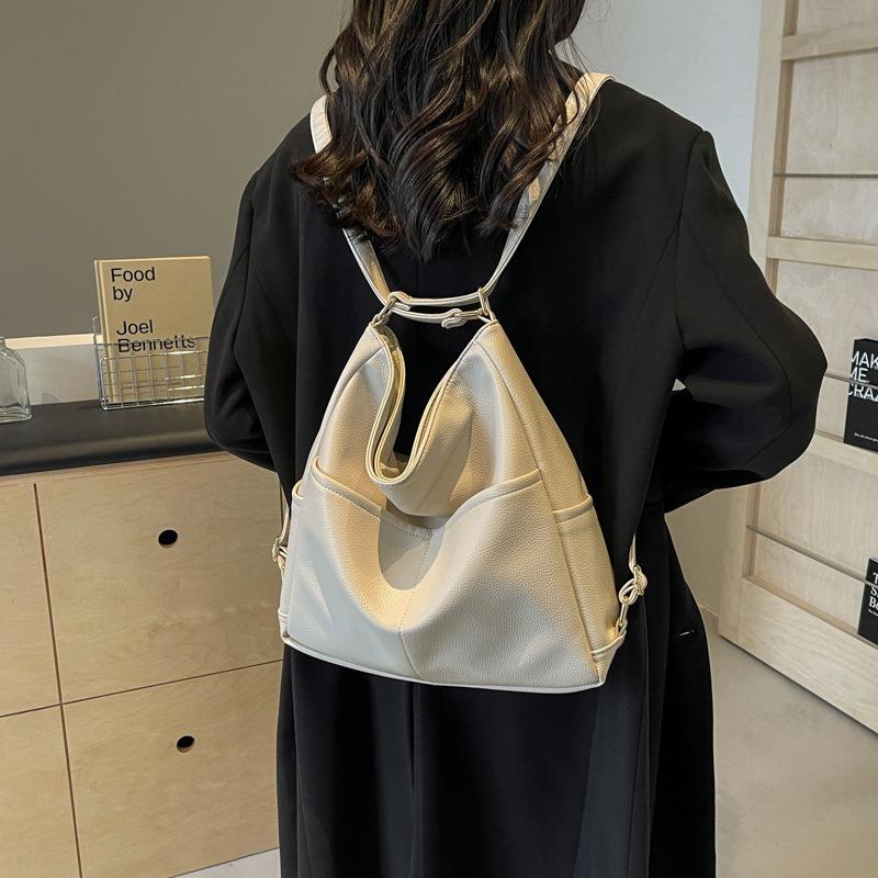Bag Women's New Simple Commuter Underarm Bag Large Capacity Crossbody One Shoulder Double Shoulder Premium Tote Bag