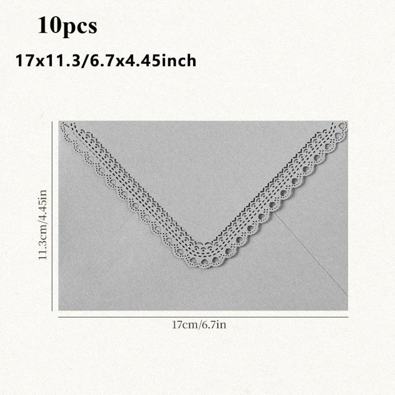 10 szt. Puste Koperty na Zaproszenia Ślubne Biznesowe Wysokiej Jakości Papier 116g Artykuły Papiernicze Przechowywanie