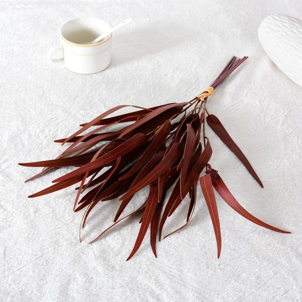 3D Printing Artificial Eucalyptus Leaf Green Leaves Fake Plants  Christmas Decorations