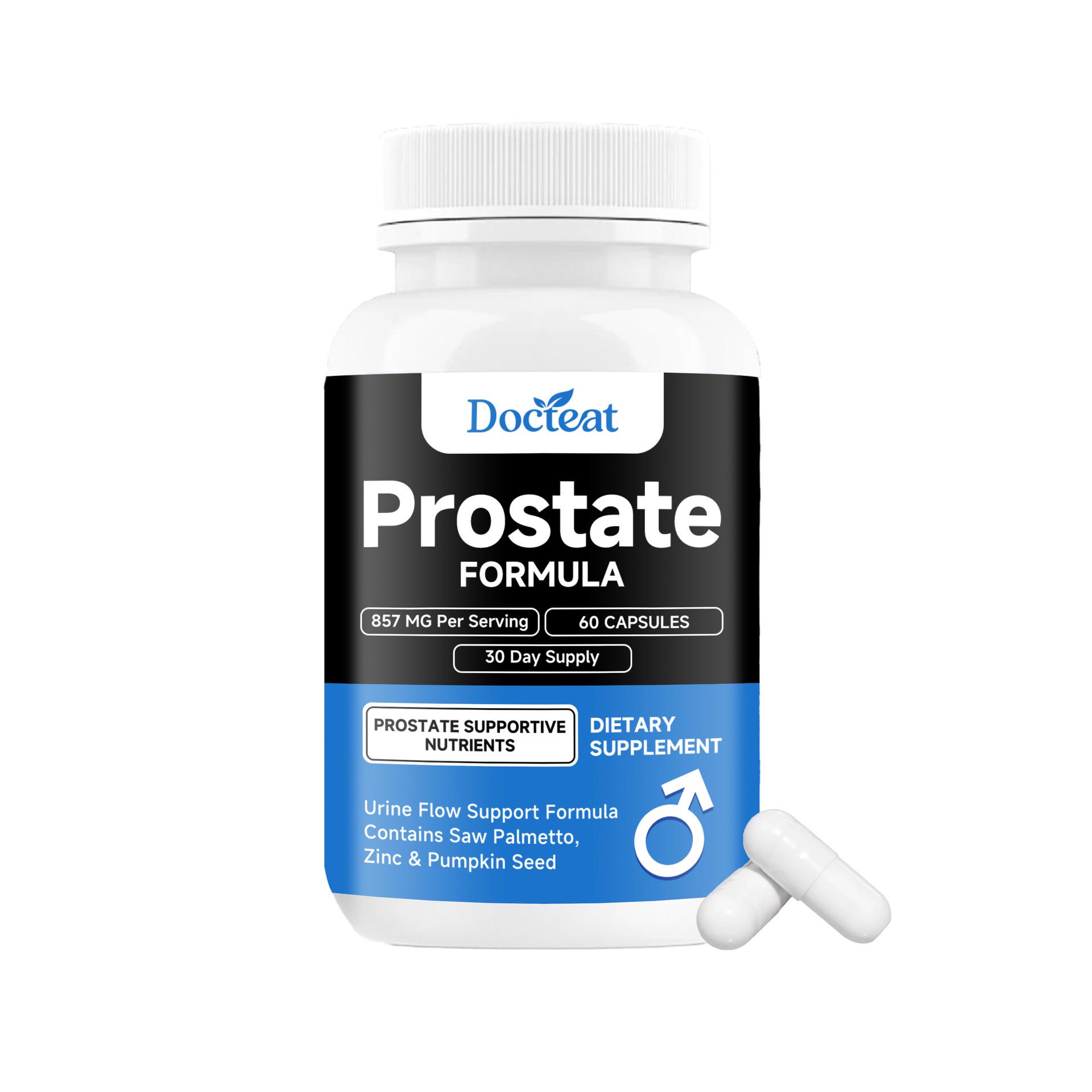 

DOCTEAT Men s Body Support Capsules - Gentle Daily Formula for Male Function