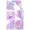 Kids Clear Backpack Waterproof Student Backpack with Love Heart Prints Book Bag