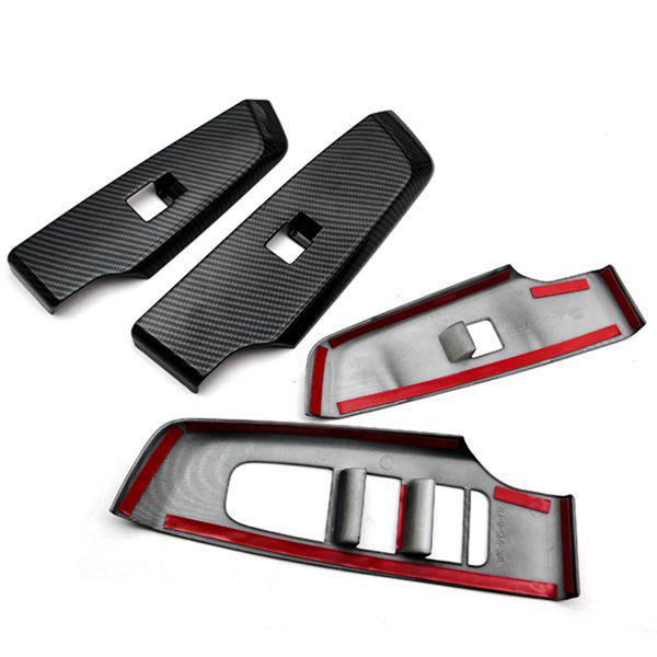 Комплект накладок на кнопки стеклоподъемника Mitsubishi Outlander  22+ (4 шт.) Other
