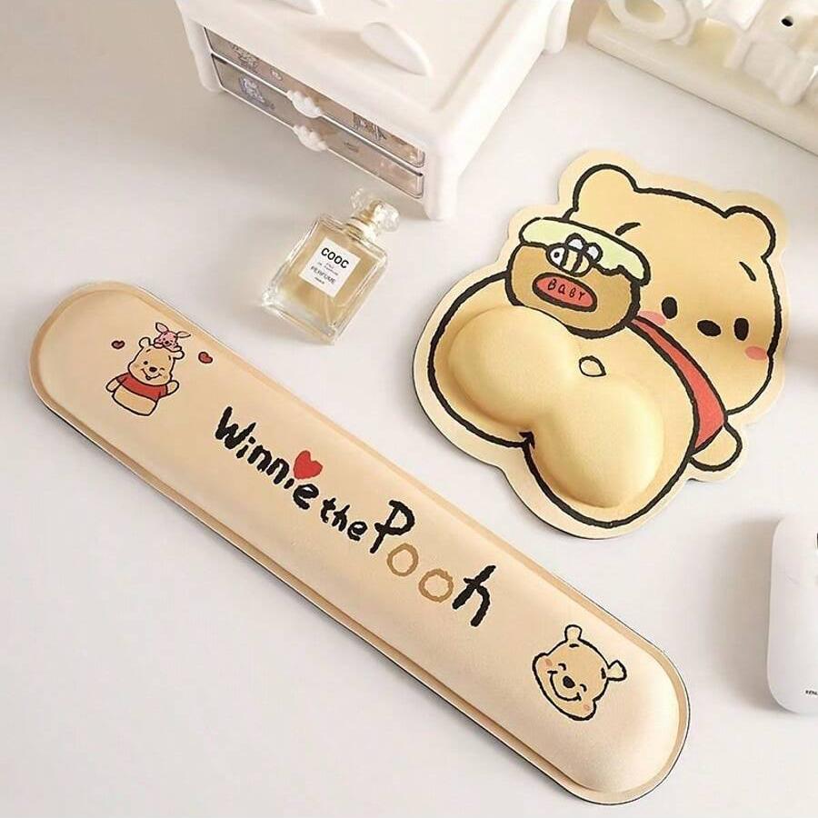 MINISO Cartoon Characters Cartoon Ergonomic Wrist Rest Mouse Pad, A Cute Character Design for Computer Users with A Thickened Rubber Wrist Rest