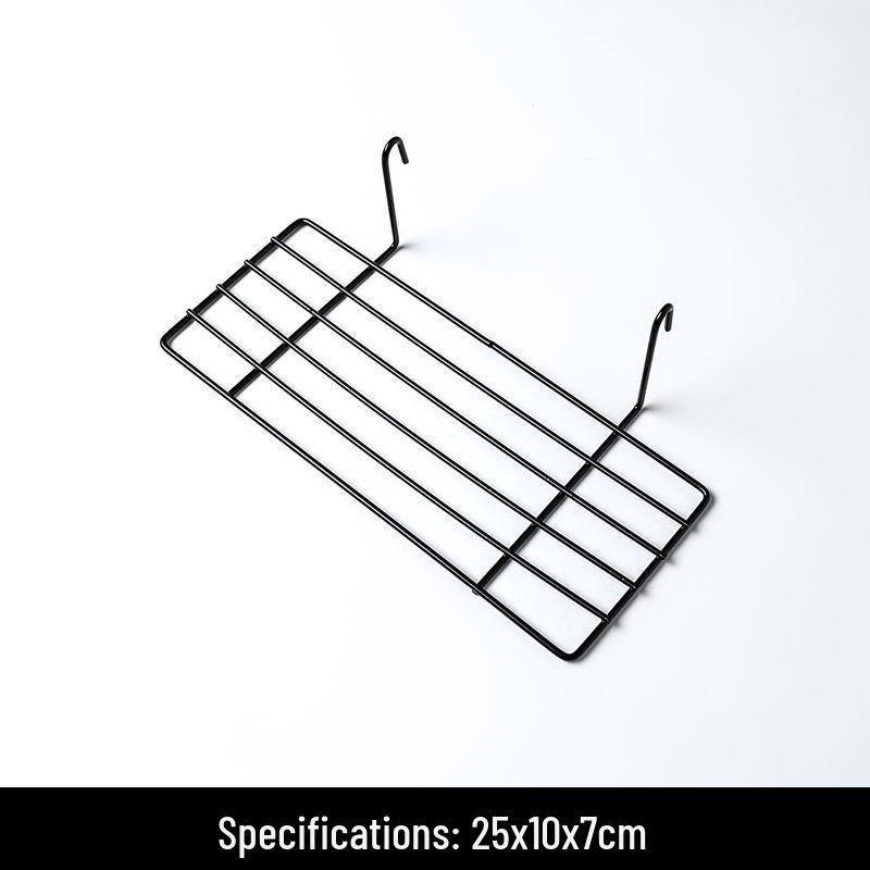 Wire Mesh Grid Hanging Storage Basket for Bathroom and Kitchen Organization