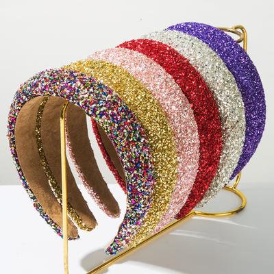 Fascia per Capelli Imbottita in Spugna con Strass Colorati per Donne e Ragazze Fascia per Capelli Accessori per Capelli Gioielli per Capelli